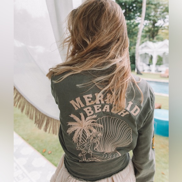 Spell Mermaid Twill Jacket Khaki BNWT Size XL - Picture 1 of 10